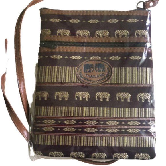 NEW ZIPPERED POUCH WITH STRAP - Picture 1 of 2